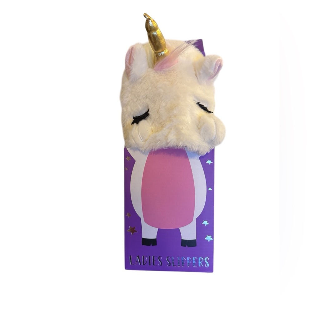 NEW Unicorn Plush Ladies/Girls  Slippers